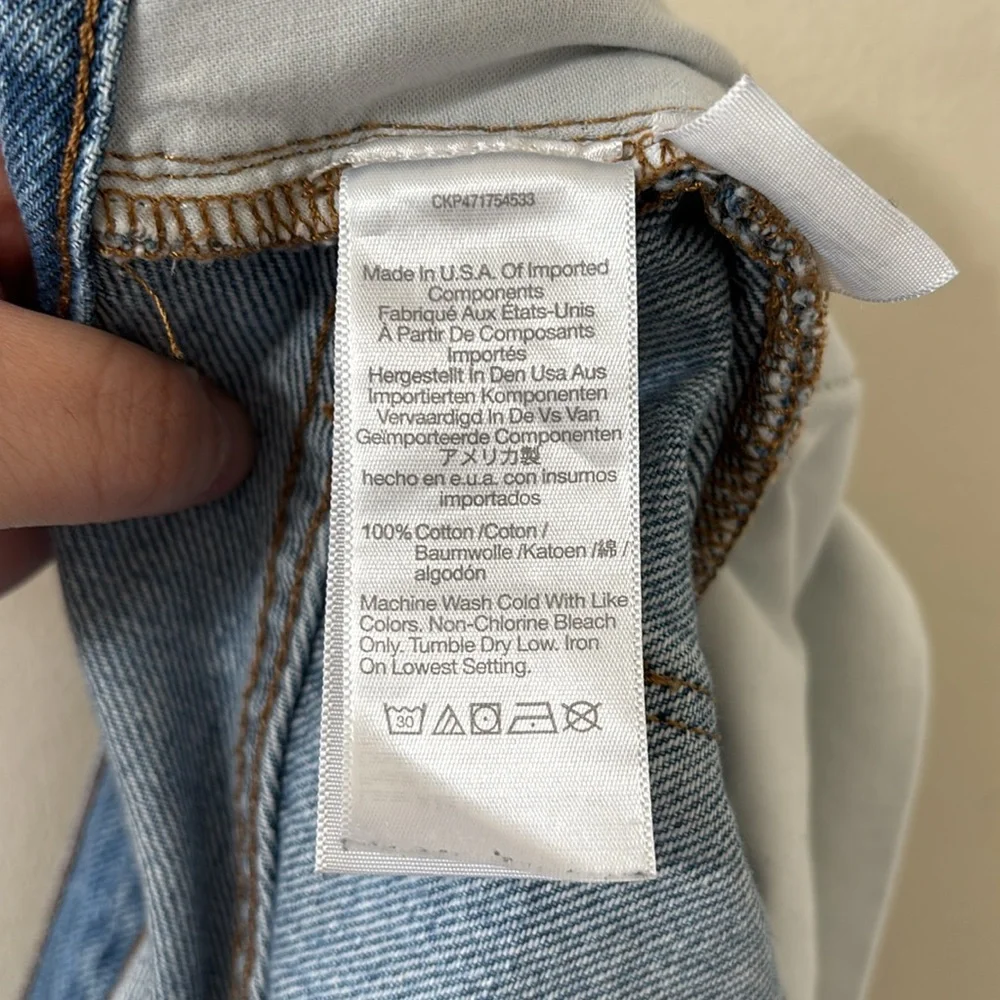 Madewell The Slouchy Boyjean Rosewell Wash Denim Jeans Size 31 - Picture 13 of 13